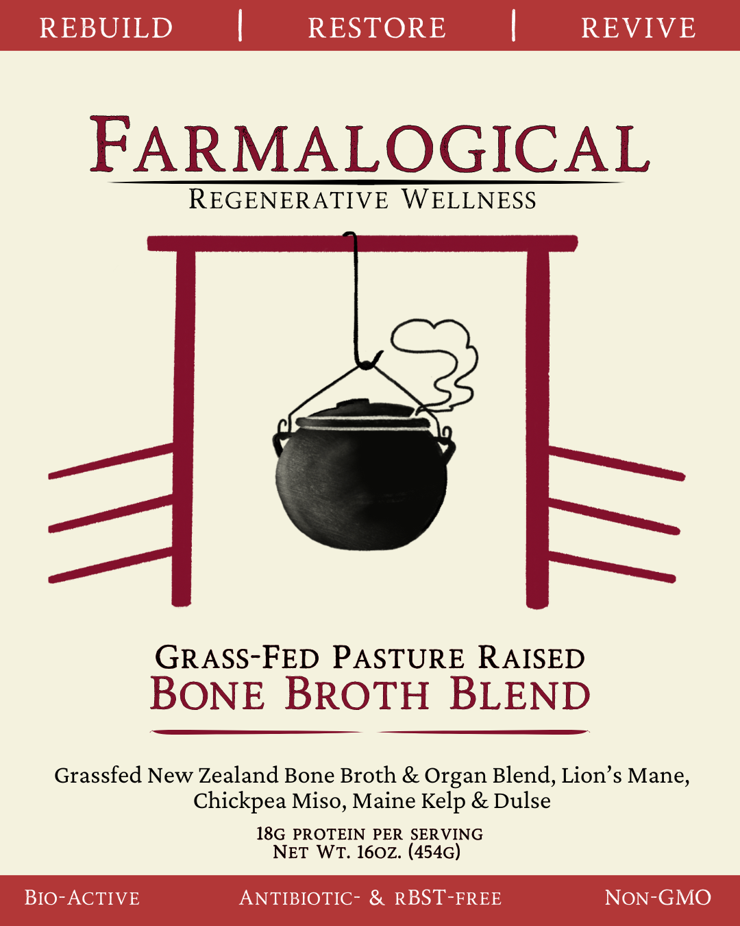 Farmalogical Regenerative Bone Broth - Protein Drink Mix