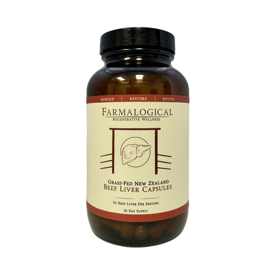 Farmalogical®  Beef Liver Capsules - 180 Count