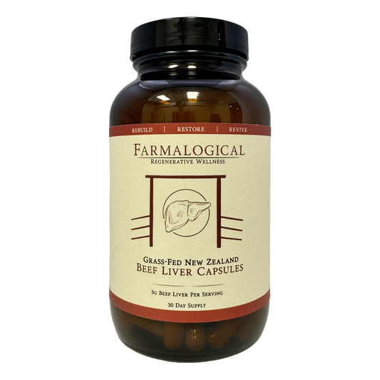 Farmalogical®  Beef Liver Capsules - 180 Count