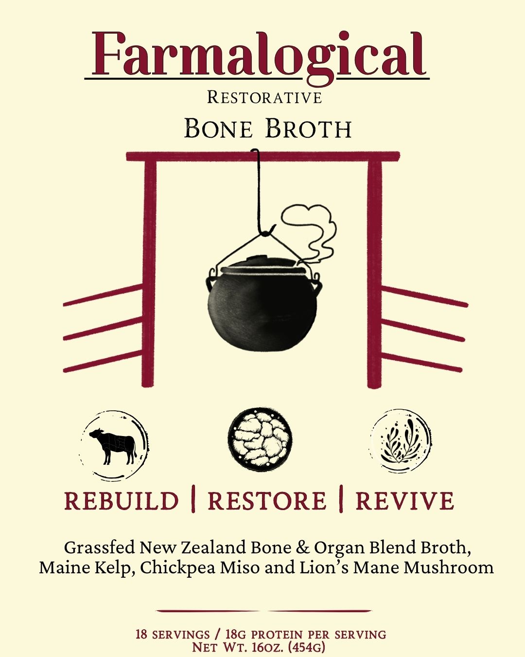 Farmalogical Regenerative Bone Broth - Protein Drink Mix