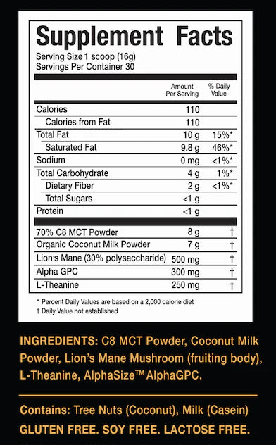 Keto Brainz Nootropic Creamer